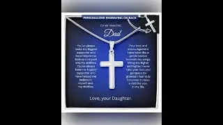 Personalized Faith-based Daughter to Dad Gift Idea