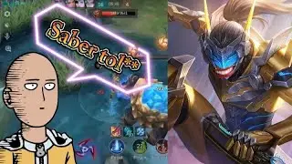 saber dengan pilot TERBODOHNYA (TAPI MENANG)  #mlbb #saberhyper #saber #jumbo #mlbbindonesia