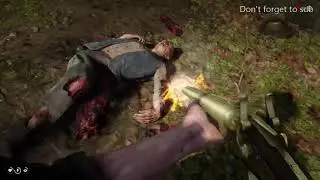 Killing an town. (Shooting gameplay) no hud & first person.RDR 2