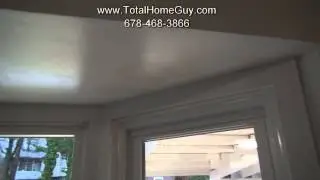 Atlanta home inspector finds a concealed leak at the bay window