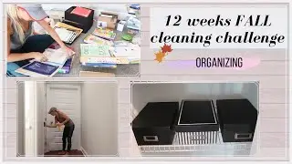 12 weeks FALL Cleaning Challenge // Motivation Monday // Cleaning and Organizing