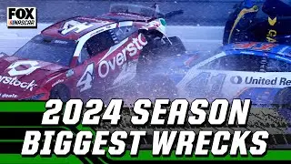 BIGGEST Wrecks of 2024 NASCAR Cup Series season | NASCAR on FOX