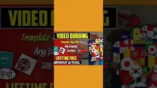 Lifetime Free 🔥 Dub / Translate Video to Any Language #howtomobile #videoediting #ai