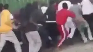 LOOTERS GET MOVING TRAIN FILLED WITH TV'S IN CHICAGO.
