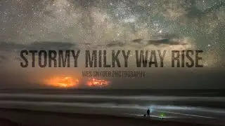 Stormy Milky Way Rise -  Hatteras Island, Outer Banks North Carolina