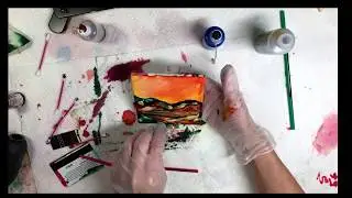 Abstract Landscape on Tile