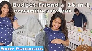 Baby Cradle & Baby Cot Wooden || 14 in 1 Convertable Crib @ Affordable Price #Crib #woodenbabycrib 