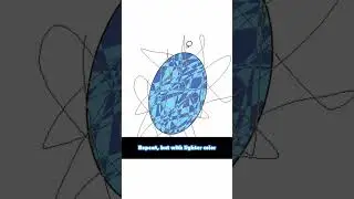 The easiest way to draw a gem #tutorial #art