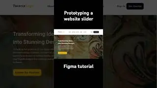 Learn how to prototype a website slider/carousel that transitions automatically using Figma. #figma