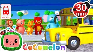 Animals Learn about Wheels on the Bus | CoComelon Animal Time - Learning with Animals
