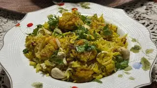 من غير قطرة ماء وصفة البرياني روبيان (بالكروفات )كي العادة قوة فالبنة# Biryani a la crevette 