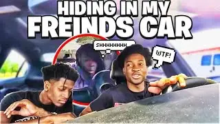 HIDING IN @Keevii CAR WHILE HE RUNS ERRANDS ALL DAY ! *HE GOT MAD 😳*