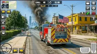🔥 Firefighter Simulator Gameplay – Saving the Gun Shop from Massive Fire | Mobile Game