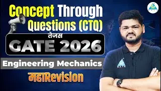 CTQ | Engineering Mechanics | Part-01 | GATE 2026 | Mrityunjay Sir #gate2026 #mechanics