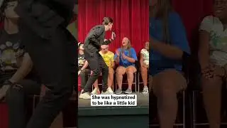 She was hypnotized to be like a little kid