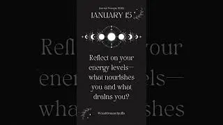 Jan 15 | Daily Moon Journaling Prompts ✨ Guided by the Lunar Cycle | Cauldron & Quills #journaling
