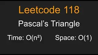 Pascal's Triangle - Leetcode 118 - Python