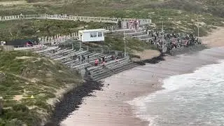 Penguin Parade aerial view, Phillip Island near Melbourne