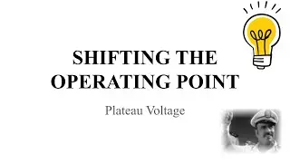 17 Shifting the Operating Point   Plateau Voltage   MOSFET as a Switch