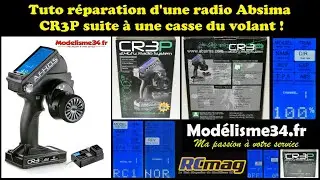 Tuto réparation d'une radio Absima CR3P suite a la casse du ressort de rappel du volant