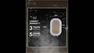 Haier Instant Water Heater 3 Litre Geyser 3000W Powerful Heating|ABS Body|Free Installation|Advan...