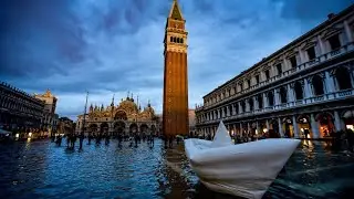 Regierung verh&auml;ngt Notstand: Wieder &Uuml;berflutung in Venedig