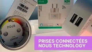 Prise connect&eacute;e avec consommation et port  USB : NOUS TECHNOLOGY smart plug