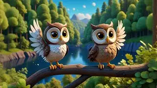 Two Little Owls Say Hoo Hoo Hoo | Nighttime Animal Song for Kids | Nursery Rhymes and Learning Songs