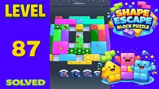 Shape Escape Block Puzzle Level 87 - SOLUTION