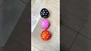 Black Yellow Orange Balloon Color Orbeez Popping #shorts #asmr #satisfying