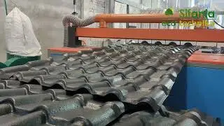 Линия по производству полимерно-резиновой кровли. Polymer-rubber roofing production line.
