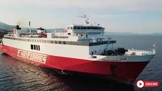 Theologos P  Θεολόγος Π- Fast Ferries απογευματινή αναχώρηση από τη Ραφήνα. 4k drone video