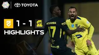 All level! 🤝 Al Hazem and Al Ittihad share the points ⏱️ | Powered by Toyota