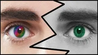 Photoshop CC Tutorials: How to make an Eye Iris "Rainbow Color"