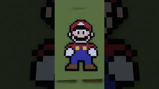 How to build a Super Mario pixel art in minecraft 1.21.11 Part 1