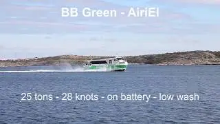 BB Green - AiriEl electrical ferry, 25 tons, 28 knots, on battery