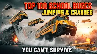 TOP 100 BeamNG Drive Bus Crashes &ndash; School Bus Crash Test & Crazy Crashes