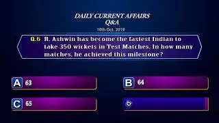 10TH OCT 2019| CurrentAffairs Q&A