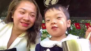Một s&aacute;ng rất y&ecirc;n ☀️#mevabe #caphesang #video #familyvlog #cute 