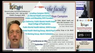 Prof Jonathan Campion Talk on Public mental health opportunities for action