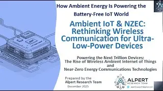 Ambient IoT NZEC Rethinking Wireless Communication for Ultra Low Power Devices