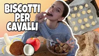 PREPARIAMO I BISCOTTI PER CAVALLI!! 🍎🍌🥥 || Le Horse Riders