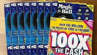 Full Book of SC Magic 8 Ball Scratch-Offs!💥Part 6💥Does the 100X Exist?🤔