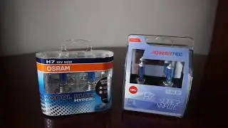 OSRAM Cool Blue Hyper+ 5000k vs M-TECH POWERTEC Super White 4200k