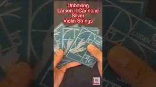 Unboxing Larsen II Cannone Silver Violin Strings #larsen  #cannonesilver #violinstrings #unboxing