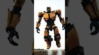 🤖 Robot Takes Flight! 🚀 Epic Jump & Airborne Action #FlyingRobot #AIAnimation