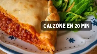 Repas sans viande pr&ecirc;t en 20 min : ma calzone vide-frigo VG !