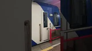 Загонка Штадлера в депо за станцией Могилёвская в неправильном направлении