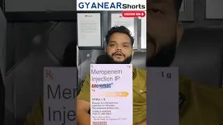 Meropenem Injection Shorts | Meropenem Injection Uses In Hindi #shorts #medical