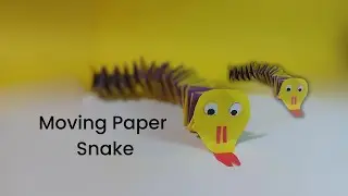 How to Make a Moving Paper Snake | Easy DIY Paper Craft for Kids | Origami Snake Tutorial